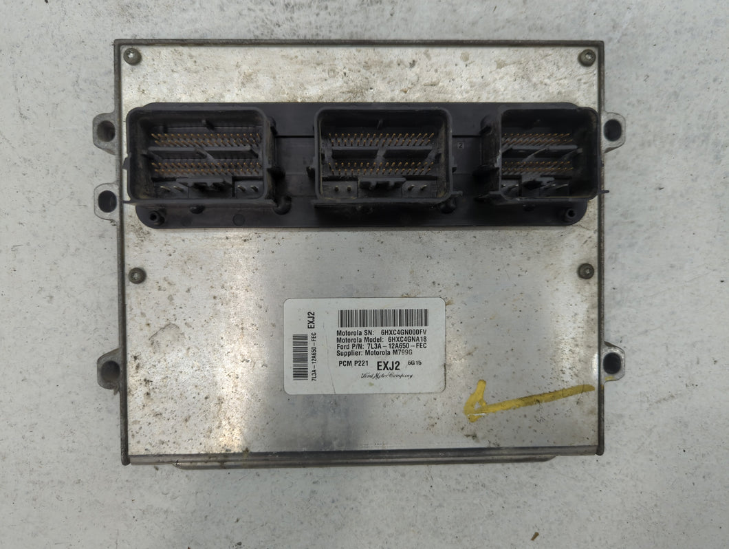 2007 Ford F-150 PCM Engine Control Computer ECU ECM PCU OEM P/N:7L3A-12A650-FEC Fits OEM Used Auto Parts