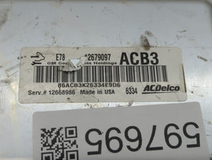 2017-2021 Chevrolet Trax PCM Engine Control Computer ECU ECM PCU OEM P/N:12679097 Fits Fits 2017 2018 2019 2020 2021 OEM Used Auto Parts