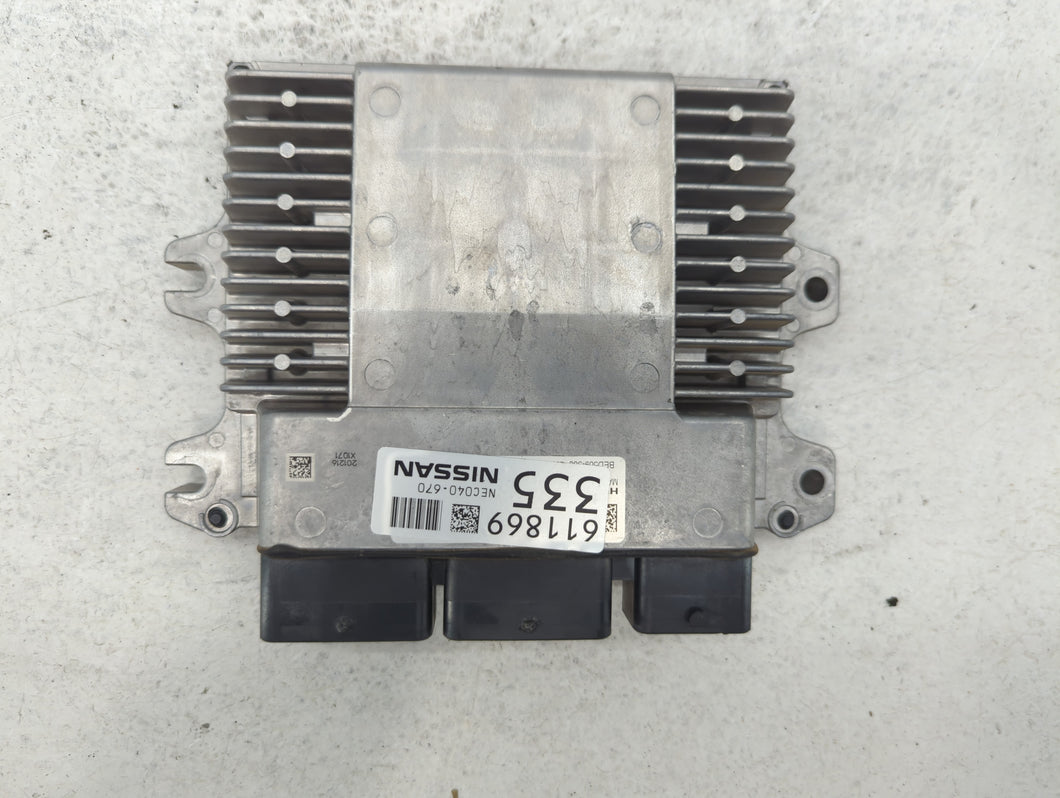 2019-2022 Nissan Altima PCM Engine Control Computer ECU ECM PCU OEM P/N:630953 NEC040-670 Fits Fits 2019 2020 2021 2022 OEM Used Auto Parts