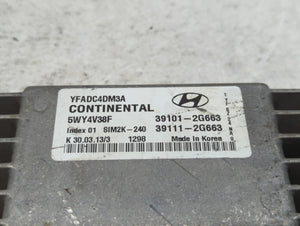 2011-2014 Hyundai Sonata PCM Engine Control Computer ECU ECM PCU OEM P/N:39101-2G663 Fits Fits 2011 2012 2013 2014 OEM Used Auto Parts