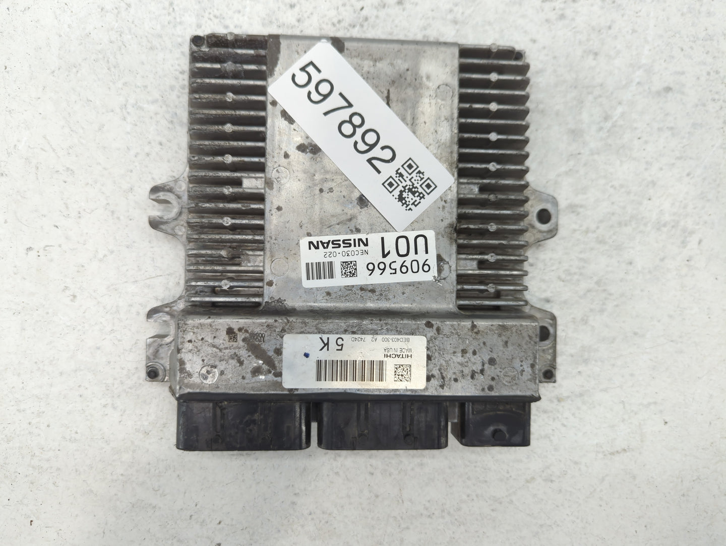 2017 Infiniti Qx60 PCM Engine Computer ECU ECM PCU OEM P/N:NEC030-022 Fits OEM Used Auto Parts - Oemusedautoparts1.com