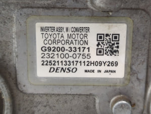 2012-2017 Toyota Camry Hybrid DC Synergy Drive Power Inverter P/N:232100-0755 G9200-33171 Fits OEM Used Auto Parts