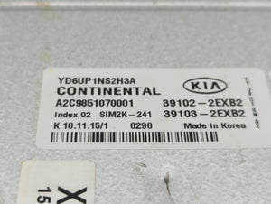 2016 Kia Forte PCM Engine Control Computer ECU ECM PCU OEM P/N:39103-2EXB2 39102-2EXB2 Fits OEM Used Auto Parts