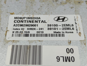 2014-2016 Hyundai Elantra PCM Engine Control Computer ECU ECM PCU OEM P/N:39100-2EML6 39101-2EML6 Fits Fits 2014 2015 2016 OEM Used Auto Parts