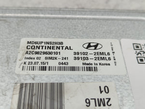 2014-2016 Hyundai Elantra PCM Engine Computer ECU ECM PCU OEM P/N:39103-2EML6 39102-2EML6 Fits 2014 2015 2016 OEM Used Auto Parts