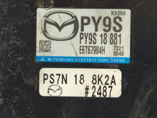 2014-2017 Mazda 3 PCM Engine Computer ECU ECM PCU OEM P/N:PY9S 18 881 Fits 2014 2015 2016 2017 OEM Used Auto Parts