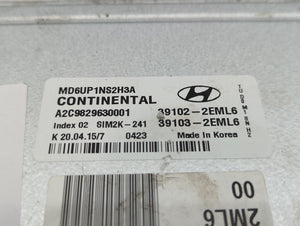 2014-2016 Hyundai Elantra PCM Engine Control Computer ECU ECM PCU OEM P/N:39102-2EML6 Fits Fits 2014 2015 2016 OEM Used Auto Parts