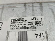 2014-2016 Hyundai Elantra PCM Engine Control Computer ECU ECM PCU OEM P/N:39102-2EMB6 Fits Fits 2014 2015 2016 OEM Used Auto Parts