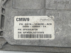 2013 Ford Fusion PCM Engine Control Computer ECU ECM PCU OEM P/N:DG9A-12B684-YA Fits OEM Used Auto Parts