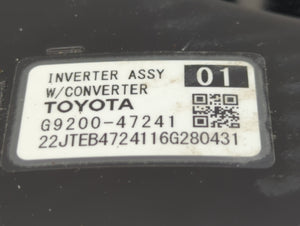 2016 Toyota Prius Hybrid DC Synergy Drive Power Inverter P/N:G9200-47241 Fits OEM Used Auto Parts