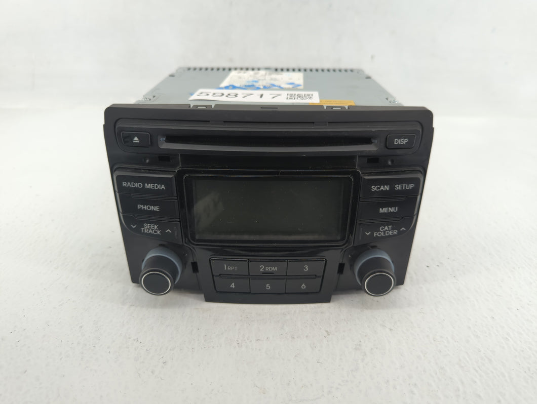 2012-2014 Hyundai Sonata Radio AM FM Cd Player Receiver Replacement P/N:96180-3Q700 Fits 2012 2013 2014 OEM Used Auto Parts