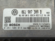 2015 Volkswagen Cc PCM Engine Control Computer ECU ECM PCU OEM P/N:06J 907 309 B Fits OEM Used Auto Parts