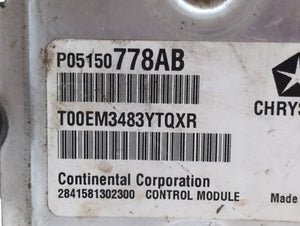 2014 Chrysler 200 PCM Engine Control Computer ECU ECM PCU OEM P/N:P68205119AF Fits OEM Used Auto Parts