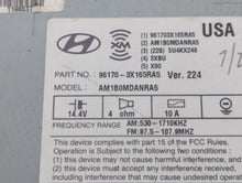 2013 Hyundai Elantra Radio AM FM Cd Player Receiver Replacement P/N:96170-3X165RA5 Fits OEM Used Auto Parts