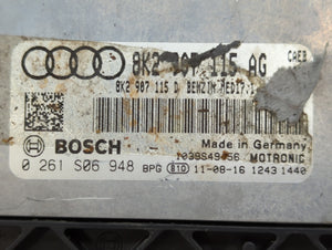 2012 Audi A5 PCM Engine Control Computer ECU ECM PCU OEM P/N:8K2 907 115 AG 8K2907115AG Fits OEM Used Auto Parts