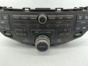 2011-2012 Honda Accord Radio AM FM Cd Player Receiver Replacement P/N:39100-TA0-A921-M1 Fits 2011 2012 OEM Used Auto Parts