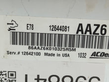 2011 Chevrolet Cruze PCM Engine Control Computer ECU ECM PCU OEM P/N:126440881 Fits OEM Used Auto Parts