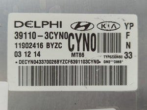 2015 Kia Sedona PCM Engine Control Computer ECU ECM PCU OEM P/N:39111-2CYN0 39100-3CYN0 Fits OEM Used Auto Parts