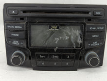 2012-2015 Hyundai Sonata Radio AM FM Cd Player Receiver Replacement P/N:96180-3Q6004X 96180-3Q8504X Fits 2012 2013 2014 2015 OEM Used Auto Parts