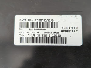 2011 Chrysler 200 Radio AM FM Cd Player Receiver Replacement P/N:P05091195AB Fits 2012 OEM Used Auto Parts