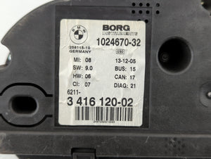 2004-2006 Bmw X3 Instrument Cluster Speedometer Gauges P/N:3416120-02 Fits 2004 2005 2006 OEM Used Auto Parts