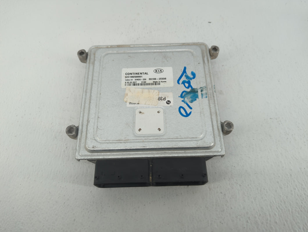 2019-2021 Kia Forte PCM Engine Control Computer ECU ECM PCU OEM P/N:39199-2E036 Fits Fits 2019 2020 2021 OEM Used Auto Parts