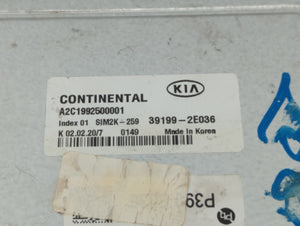 2019-2021 Kia Forte PCM Engine Control Computer ECU ECM PCU OEM P/N:39199-2E036 Fits Fits 2019 2020 2021 OEM Used Auto Parts