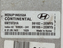 2014-2016 Hyundai Elantra PCM Engine Control Computer ECU ECM PCU OEM P/N:39102-2EMY5 Fits Fits 2014 2015 2016 OEM Used Auto Parts