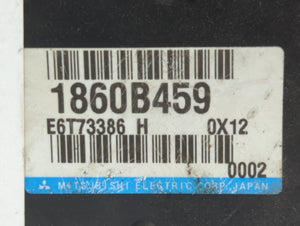 2011 Mitsubishi Lancer PCM Engine Computer ECU ECM PCU OEM P/N:1860B459 Fits OEM Used Auto Parts