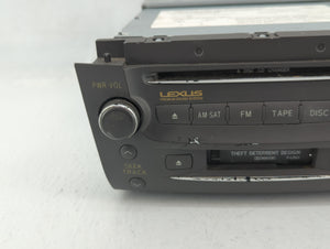 2006 Lexus Gs300 Radio AM FM Cd Player Receiver Replacement P/N:86120-30D00-E0 Fits OEM Used Auto Parts