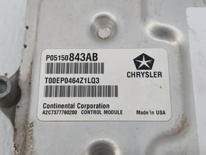 2014 Jeep Cherokee PCM Engine Control Computer ECU ECM PCU OEM P/N:P05150843AB Fits OEM Used Auto Parts