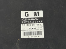 2012 Subaru Legacy PCM Engine Control Computer ECU ECM PCU OEM P/N:22765AC67B Fits OEM Used Auto Parts