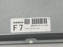 2011 Infiniti G37 PCM Engine Control Computer ECU ECM PCU OEM P/N:MEC209-061 A1 Fits OEM Used Auto Parts