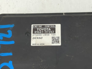 2010 Toyota Prius PCM Engine Control Computer ECU ECM PCU OEM P/N:89661-47262 89661-47261 Fits OEM Used Auto Parts