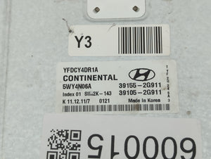 2011-2015 Hyundai Sonata PCM Engine Computer ECU ECM PCU OEM P/N:39155-2G911 Fits 2011 2012 2013 2014 2015 OEM Used Auto Parts