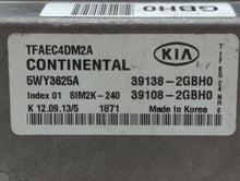 2014-2015 Kia Optima PCM Engine Computer ECU ECM PCU OEM P/N:39108-2GBH0 39138-2GBH0 Fits 2014 2015 OEM Used Auto Parts
