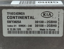 2014-2015 Kia Optima PCM Engine Control Computer ECU ECM PCU OEM P/N:39108-2GBH0 39138-2GBH0 Fits Fits 2014 2015 OEM Used Auto Parts