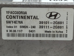 2011-2014 Hyundai Sonata PCM Engine Control Computer ECU ECM PCU OEM P/N:39111-2G691 39101-2G691 Fits Fits 2011 2012 2013 2014 OEM Used Auto Parts