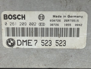 2003 Bmw 745i PCM Engine Control Computer ECU ECM PCU OEM P/N:DME7 523 523 Fits OEM Used Auto Parts