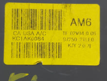 2014-2015 Kia Optima Climate Control Module Temperature AC/Heater Replacement P/N:97250-2TLE0 Fits Fits 2014 2015 OEM Used Auto Parts