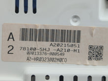 2013-2014 Lexus Es300h Instrument Cluster Speedometer Gauges P/N:78100-SHJ-A210-M1 Fits 2013 2014 OEM Used Auto Parts