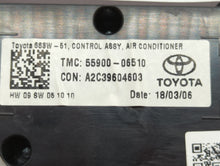 2018-2022 Toyota Camry Climate Control Module Temperature AC/Heater Replacement P/N:55900-06510 Fits 2018 2019 2020 2021 2022 OEM Used Auto Parts