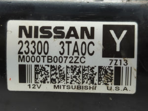 2013-2018 Nissan Altima Car Starter Motor Solenoid OEM P/N:23300 3TA0C Fits 2013 2014 2015 2016 2017 2018 OEM Used Auto Parts