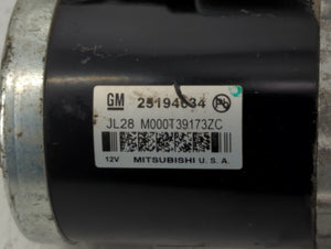 2013-2021 Chevrolet Trax Car Starter Motor Solenoid OEM P/N:M000T39173ZC 25194634 Fits OEM Used Auto Parts