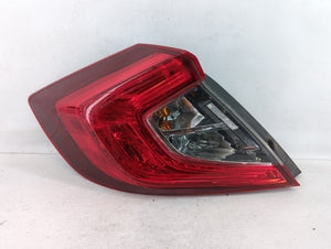 2016-2021 Honda Civic Tail Light Assembly Passenger Right OEM P/N:UP16KYTBAAA0 Fits Fits 2016 2017 2018 2019 2020 2021 OEM Used Auto Parts