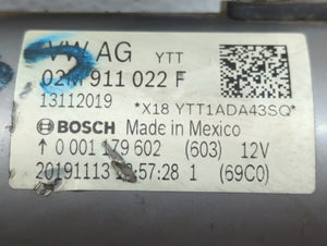 2018-2022 Volkswagen Tiguan Car Starter Motor Solenoid OEM P/N:02M 911 022 F Fits 2018 2019 2020 2021 2022 OEM Used Auto Parts