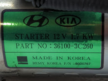 2015-2020 Kia Cadenza Car Starter Motor Solenoid OEM P/N:36100-3C260 Fits 2015 2016 2017 2018 2019 2020 OEM Used Auto Parts