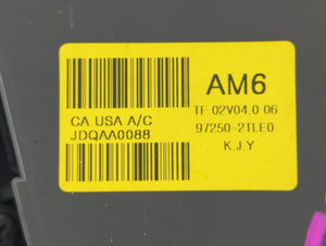 2012-2013 Subaru Impreza Climate Control Module Temperature AC/Heater Replacement P/N:97250-2TLE0 72311FJ130 Fits 2012 2013 OEM Used Auto Parts