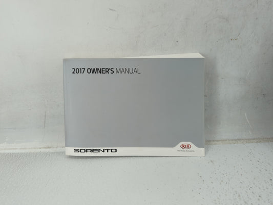 2017 Kia Sorento Owners Manual Book Guide P/N:HXG5-EU65A OEM Used Auto Parts