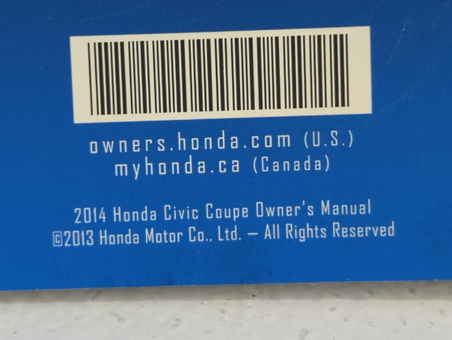 2014 Honda Civic Owners Manual Book Guide OEM Used Auto Parts - Oemusedautoparts1.com